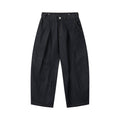 RAW DENIM PLEATED PANTS