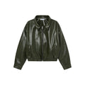 YANKEE LEATHER JACKET OLIVE