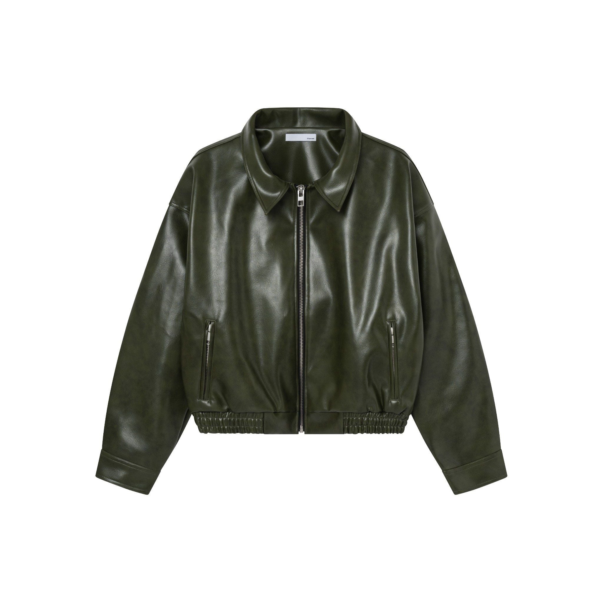YANKEE LEATHER JACKET OLIVE