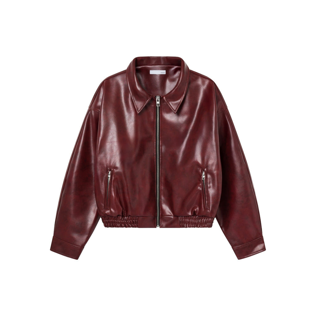 YANKEE LEATHER JACKET RED